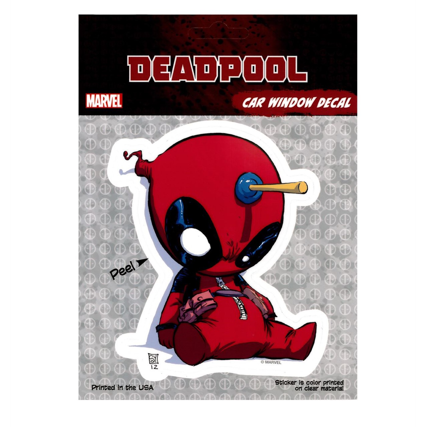 Stickers Dartcab Dead pool - jeu de fléchettes - Darts