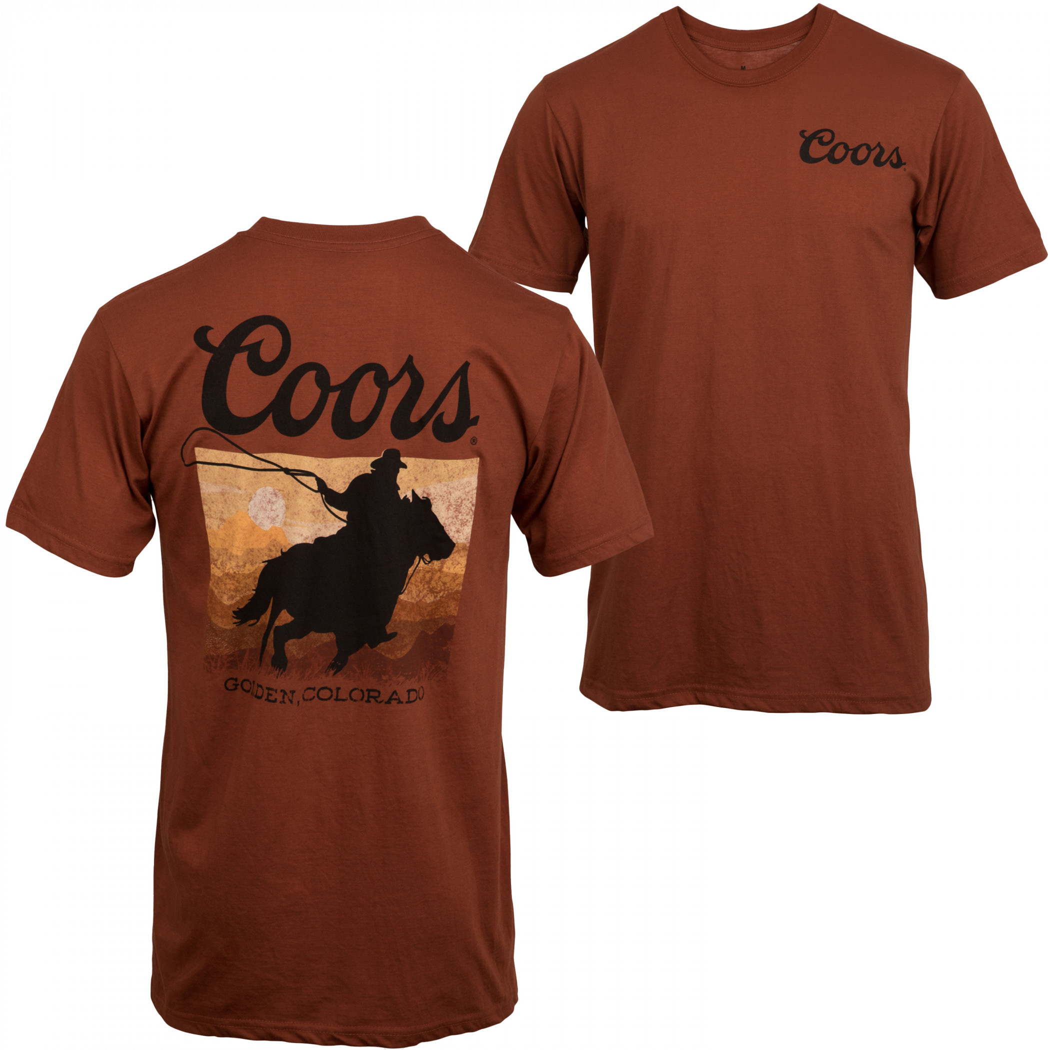 Product image 0 for Coors Sunset Rider Front and Back Print T-Shirt
