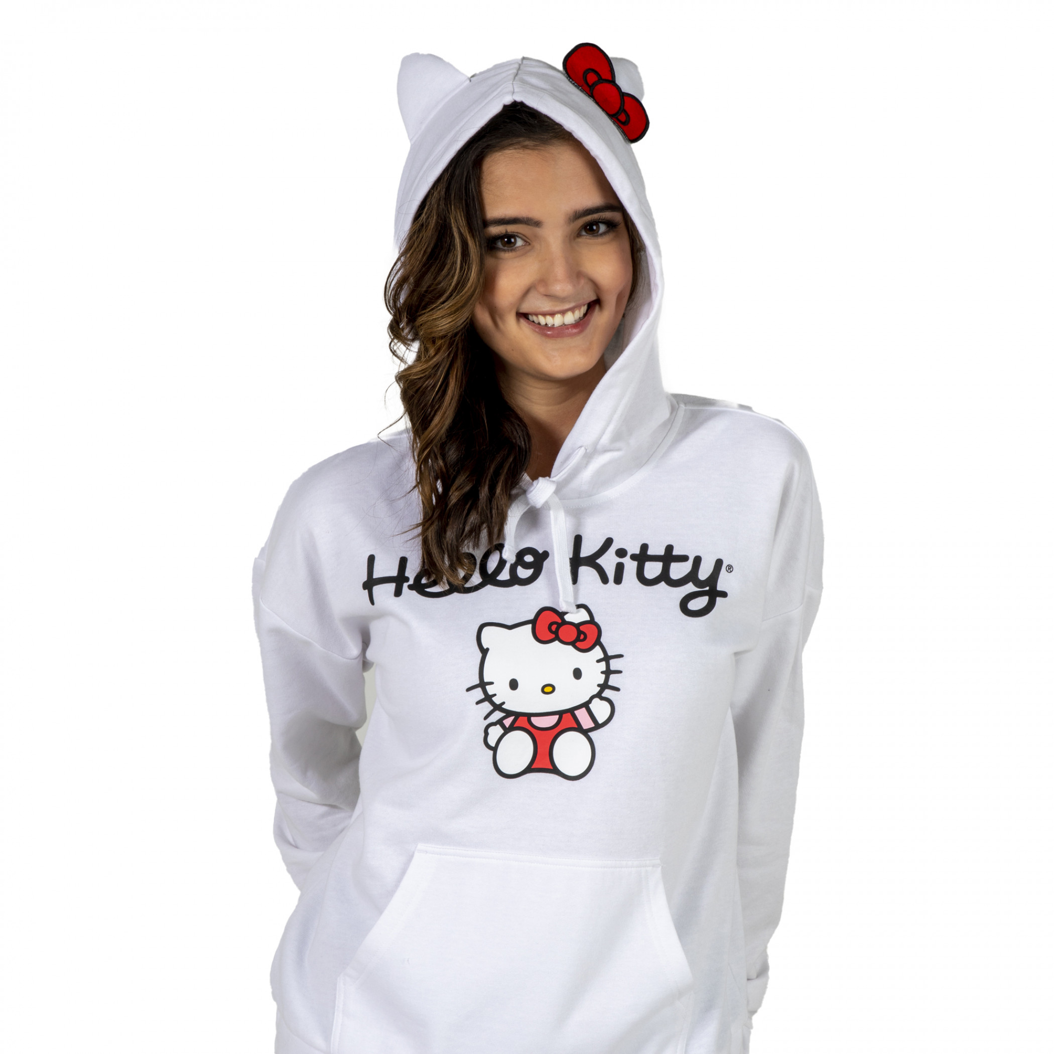 Hello Cosplay Product image 0 for Hello Kitty Cosplay Pullover Hoodie with Ears