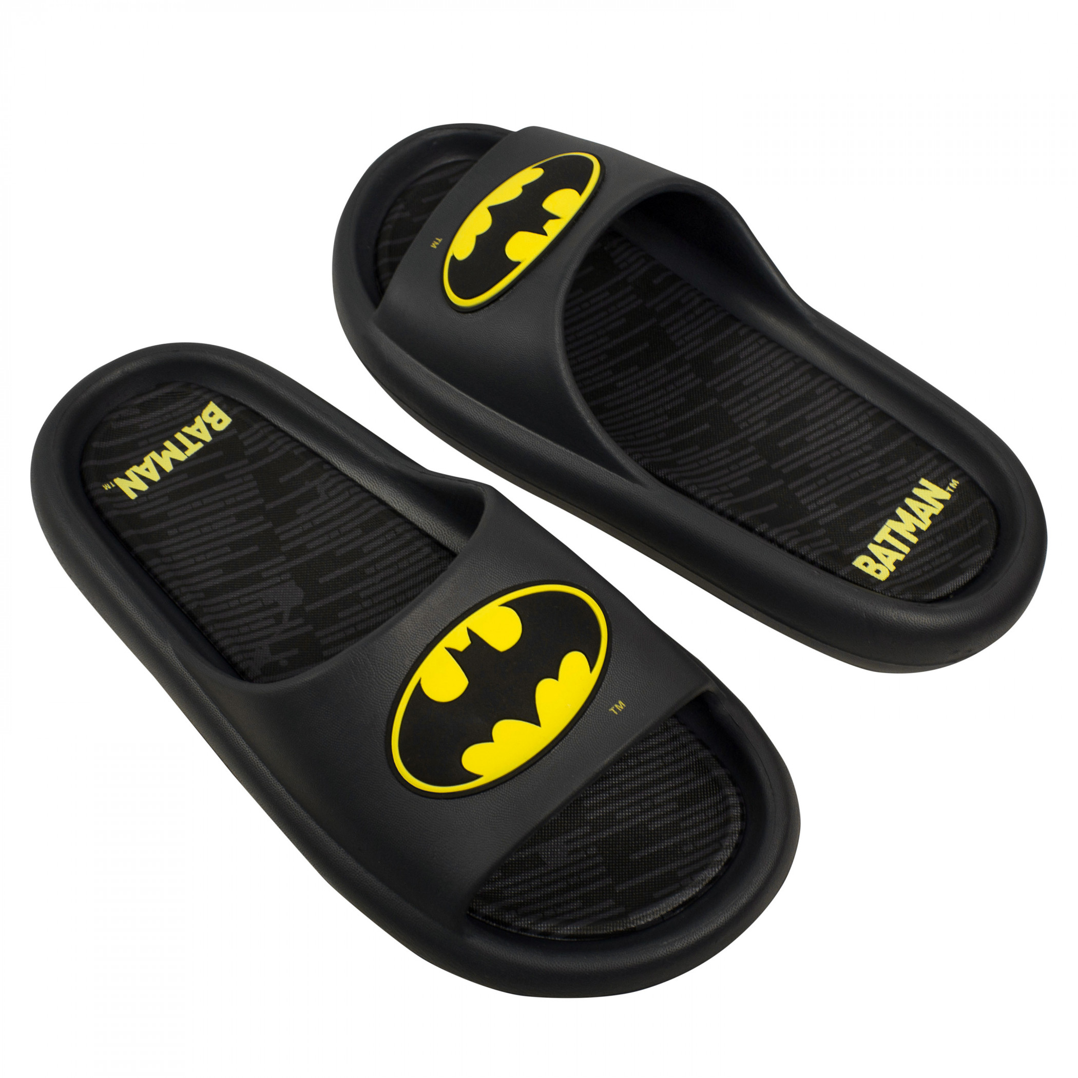 Product image 0 for Batman Logo Men's Cloud Comfort Foam Slide Sandals