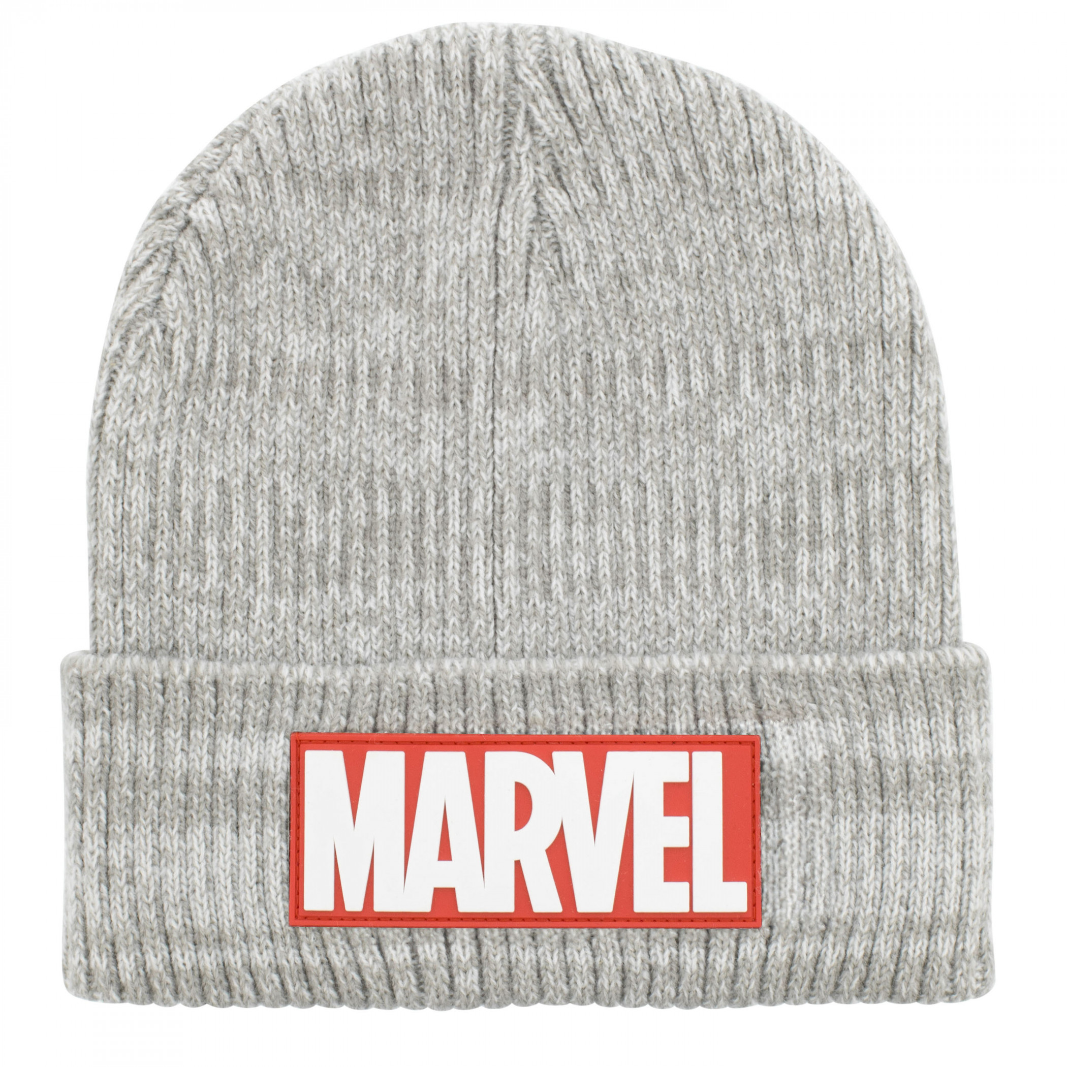 Berretto Invernale Marvel Brick Logo, Grigio Con Polsino, Licenza Ufficiale - 2