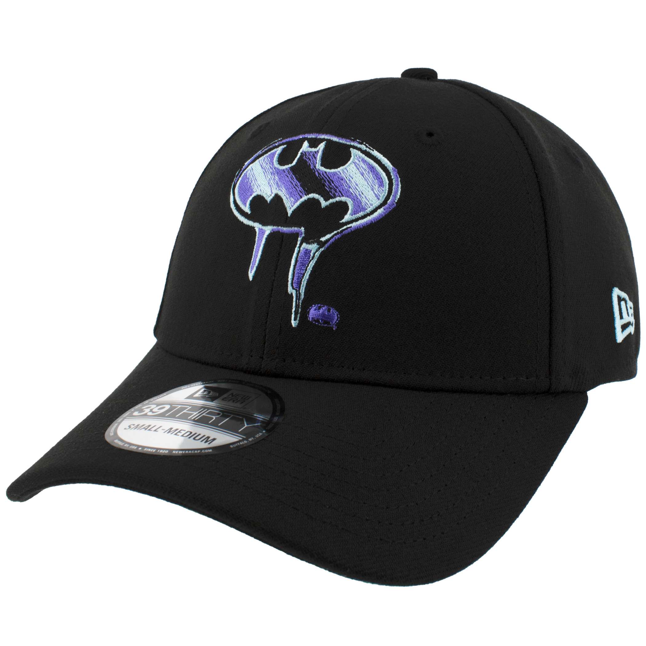 New Era Cappello Batman 39Thirty - Nero Su Nero Fitted