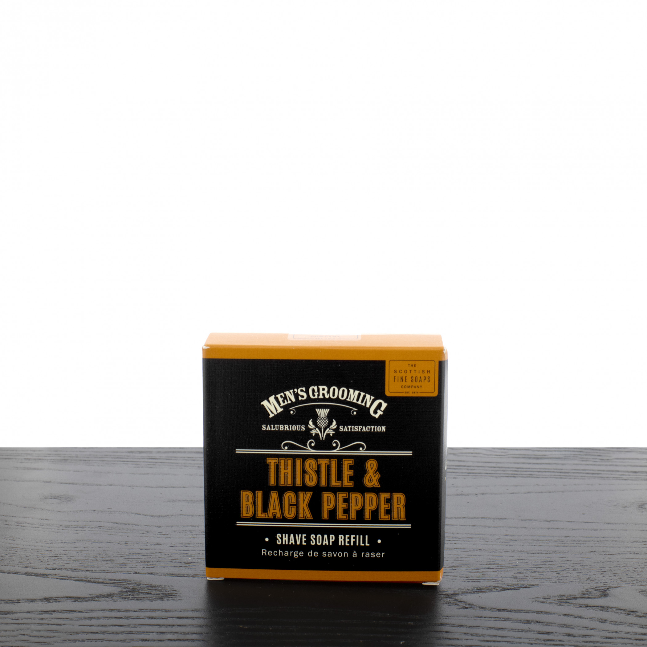 Product image 0 for Scottish Thistle & Black Pepper Shave Soap Refill, 100 ml