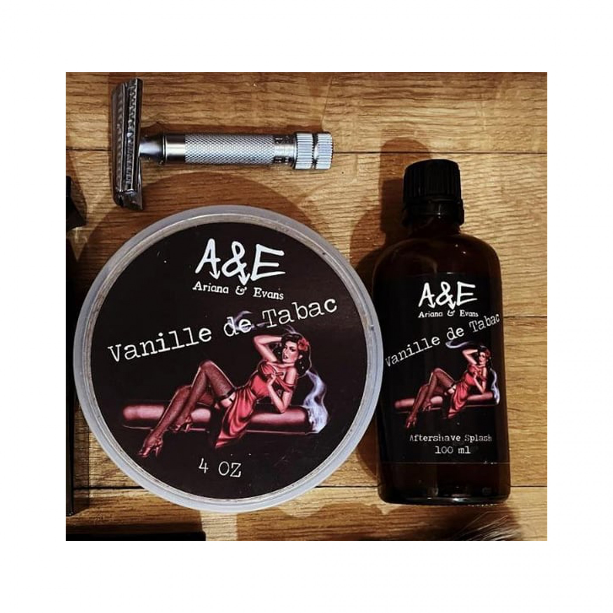 tobacco vanilla shave soap Ariana & Evans Shaving Soap, Vanille de Tabac K2e