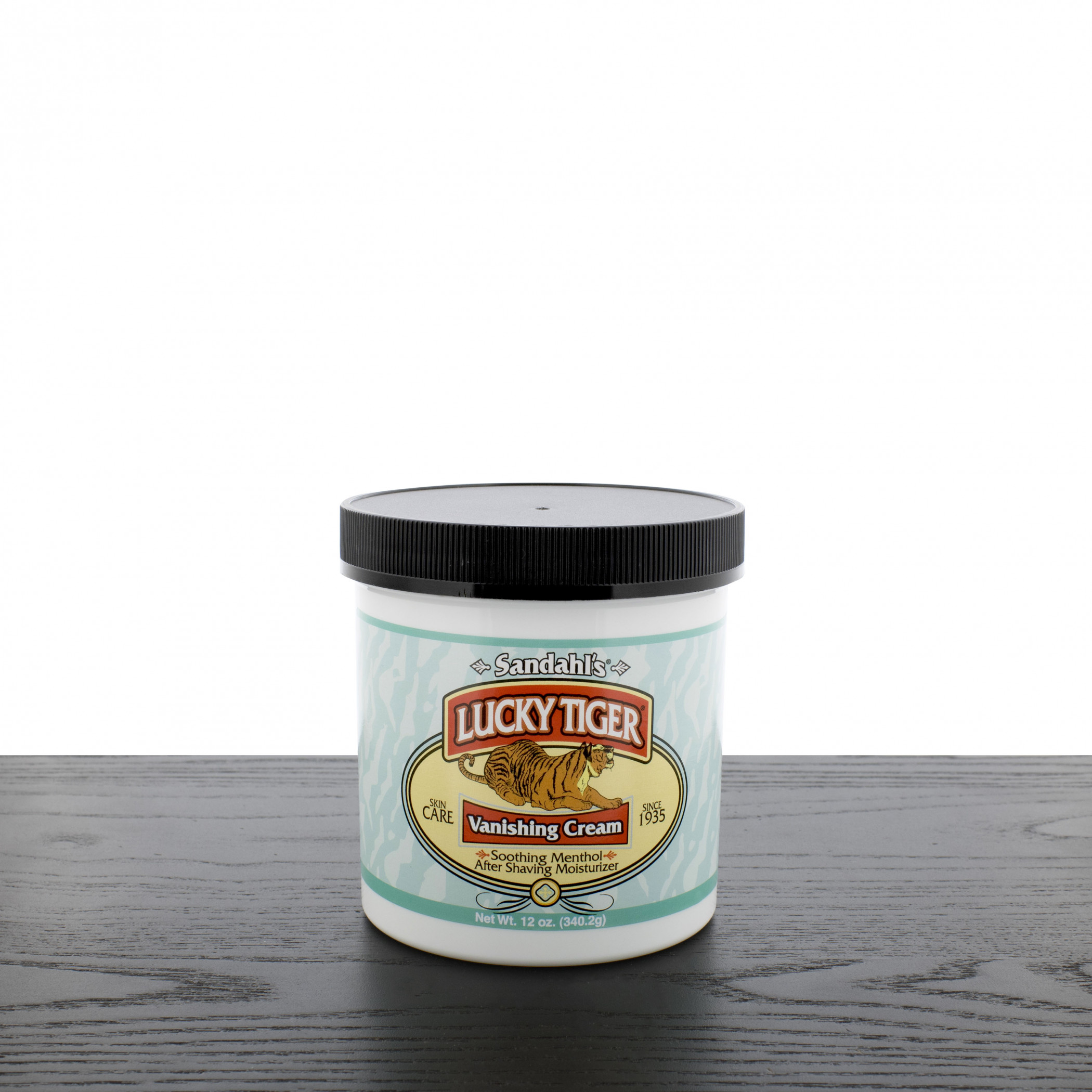 Lucky Tiger Menthol Mint Vanishing Cream, 12 oz. - West Coast Shaving