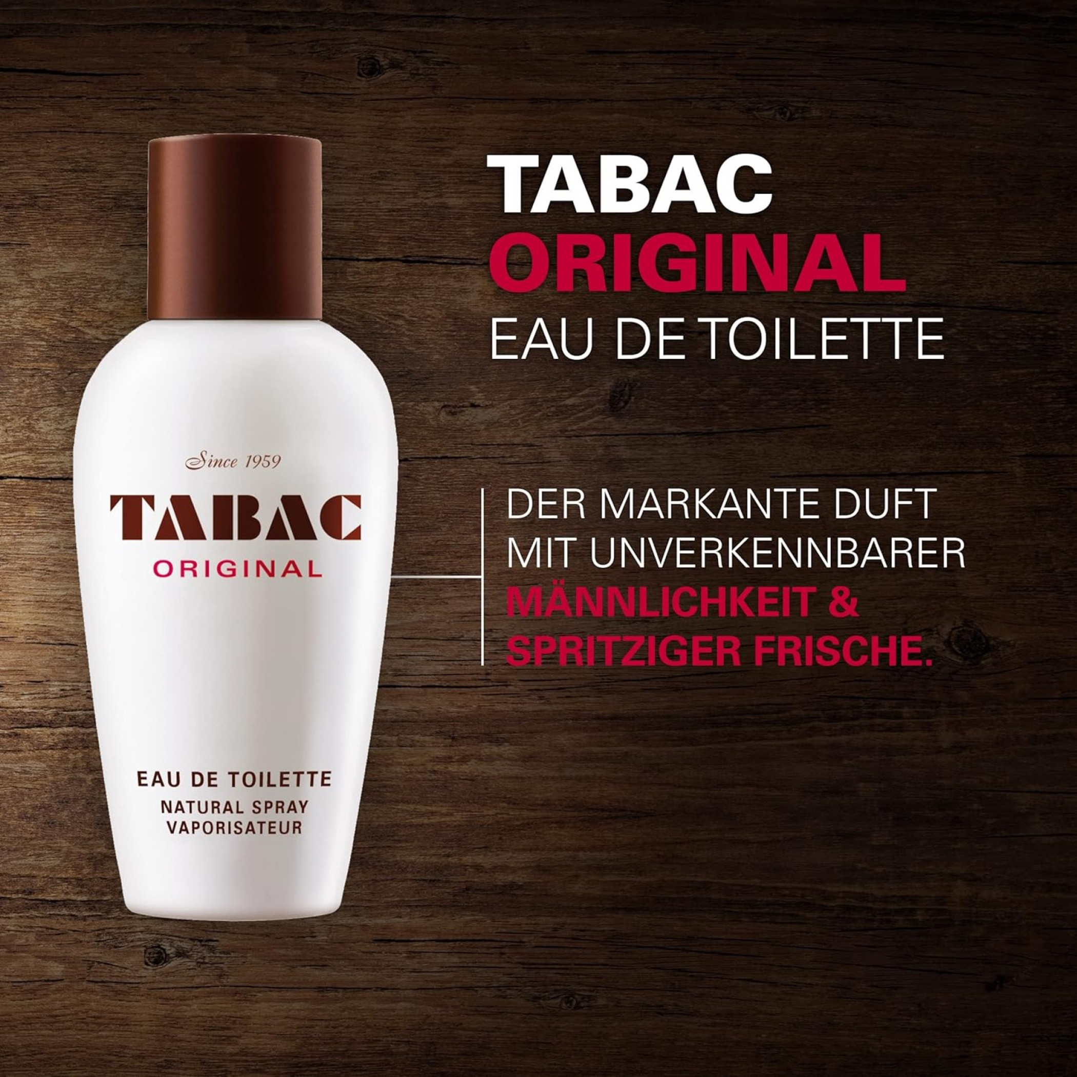 Tabac Eau de Toilette Natural Spray, 100ml - West Coast Shaving