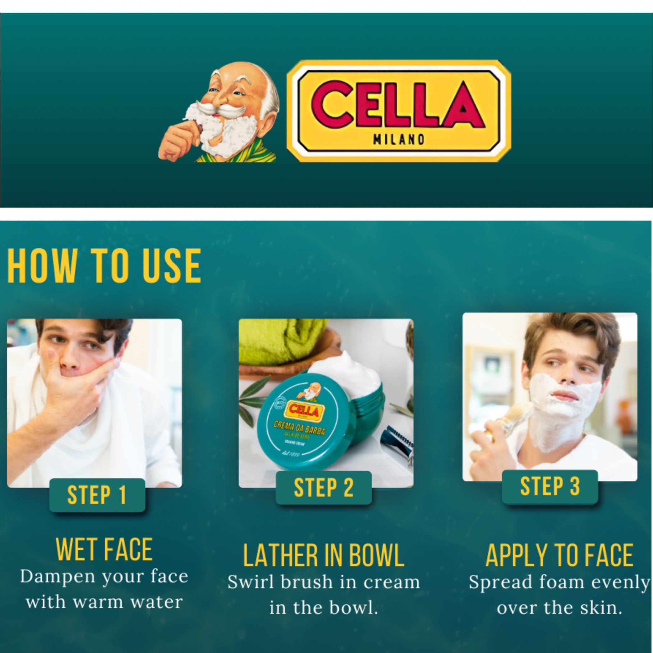 Cella Milano Organic Aloe Shaving Cream in Bowl - West Coast Shaving