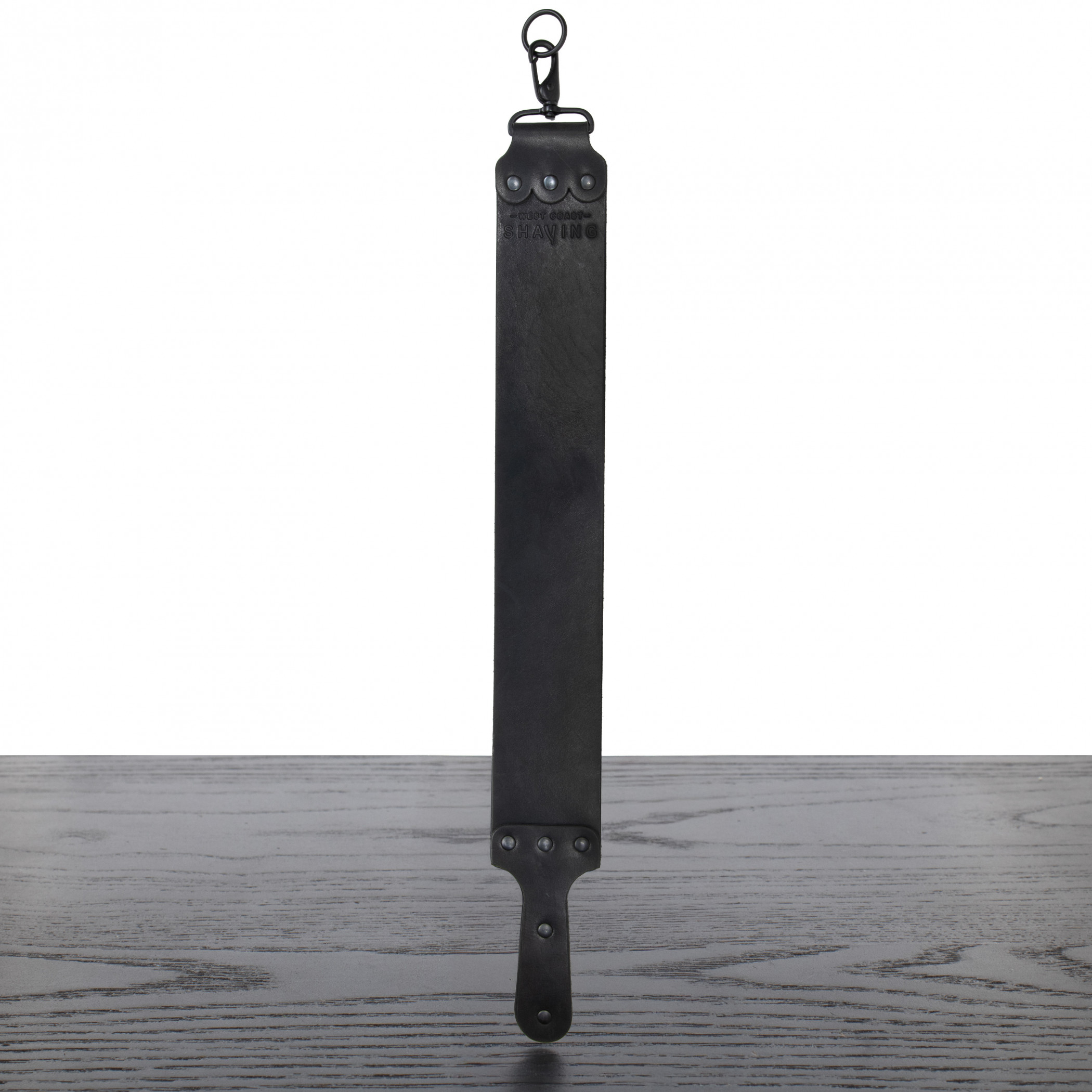 Product image 0 for WCS 3" All-Black Deluxe Latigo Leather Ninja Strop with Leather Handle