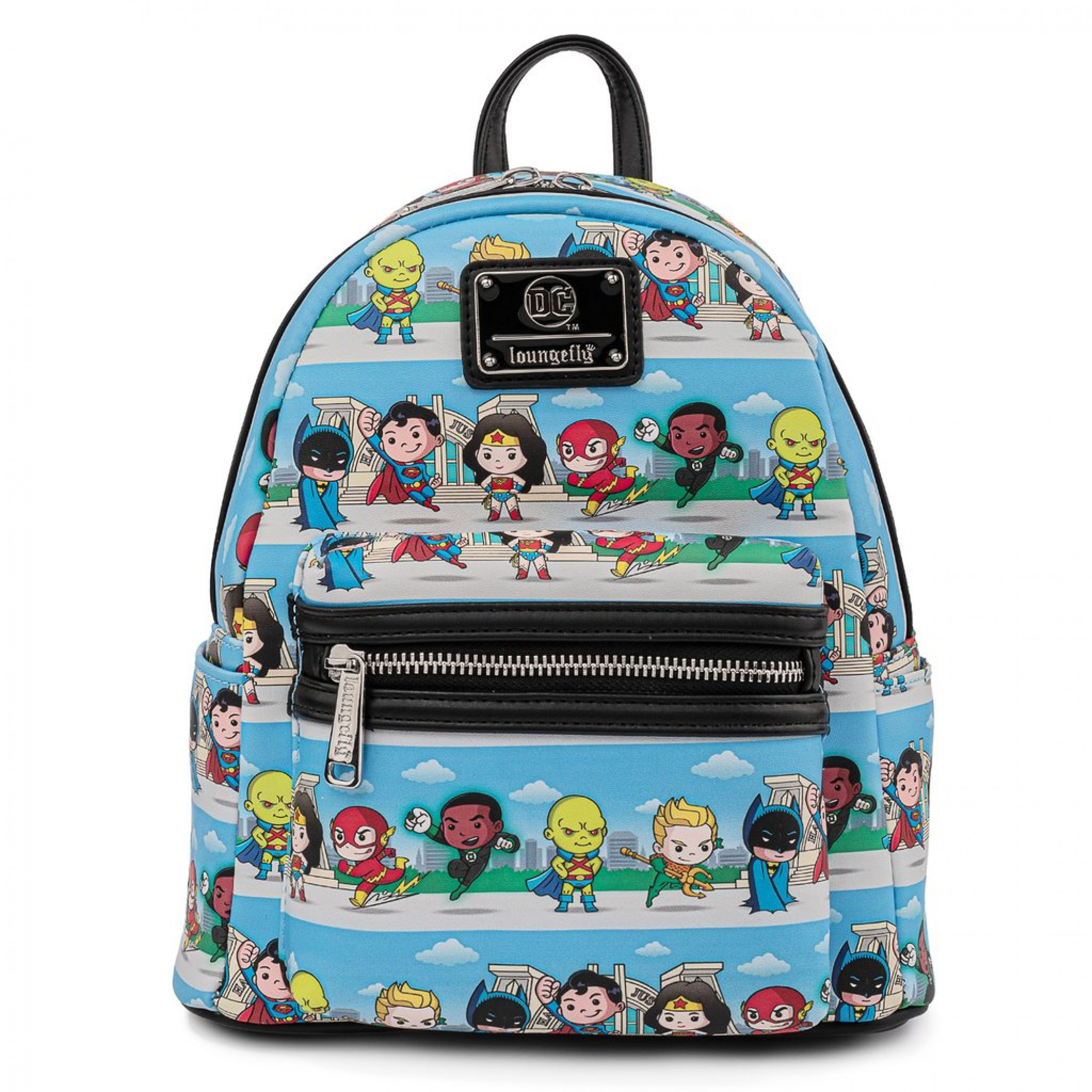 Loungefly Justice League Superheroes Lineup Backpack