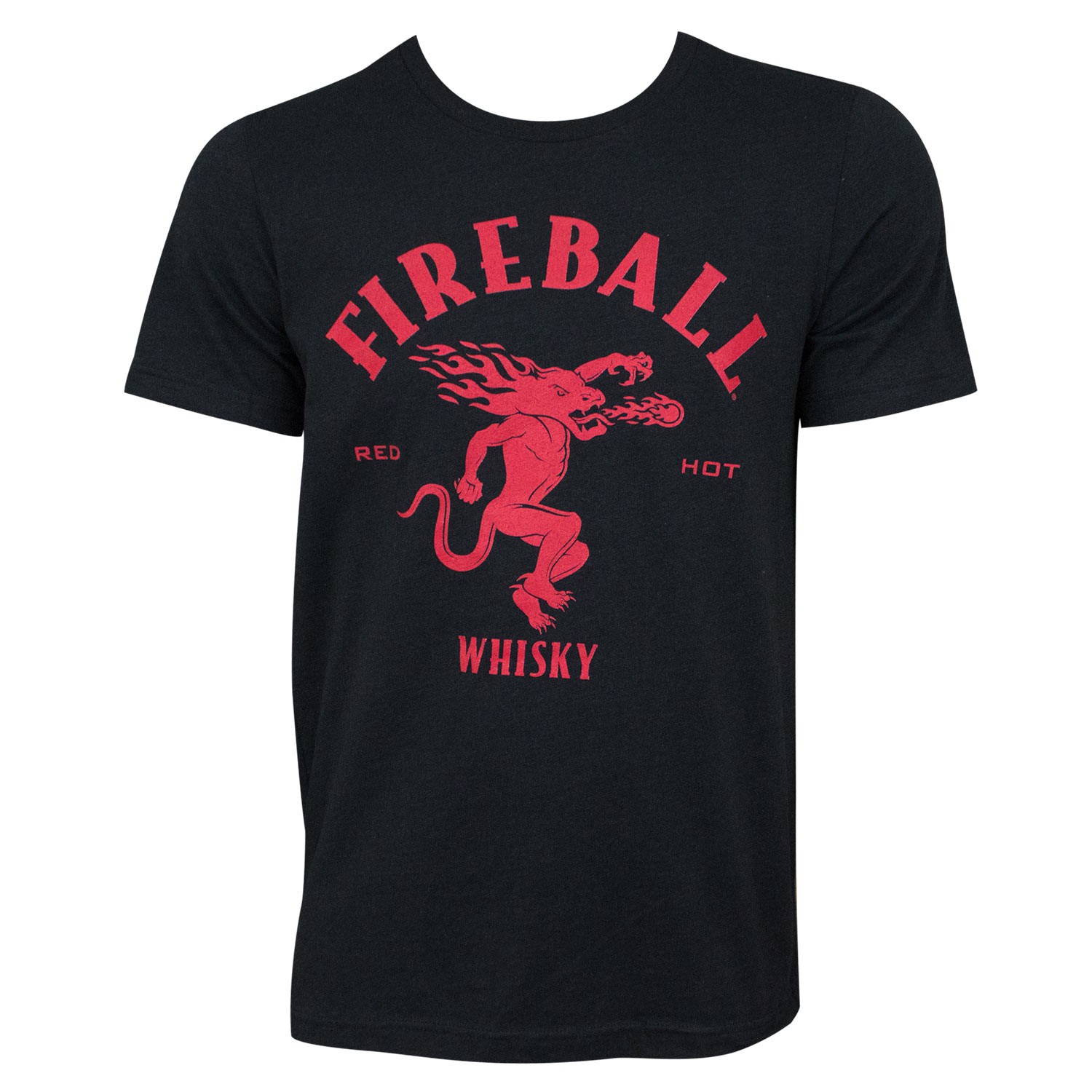Product image 0 for Fireball Whisky Large Dragon Logo Black Tee Shirt