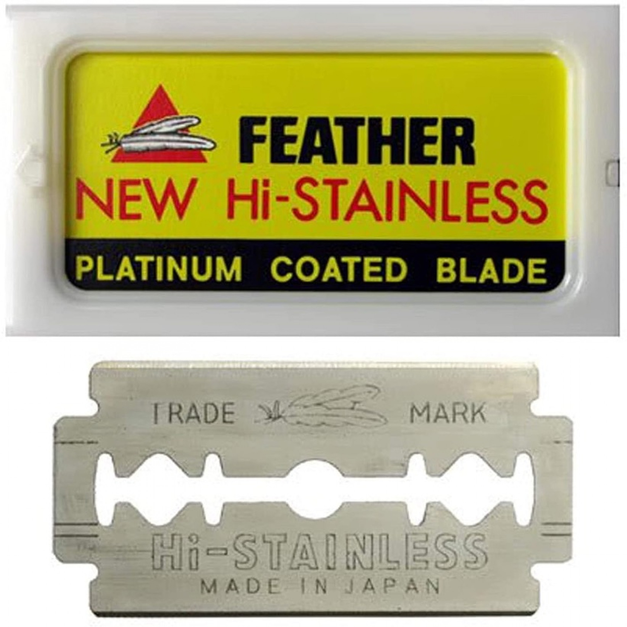 Feather Platinum Coated Double Edge Razor Blades - West