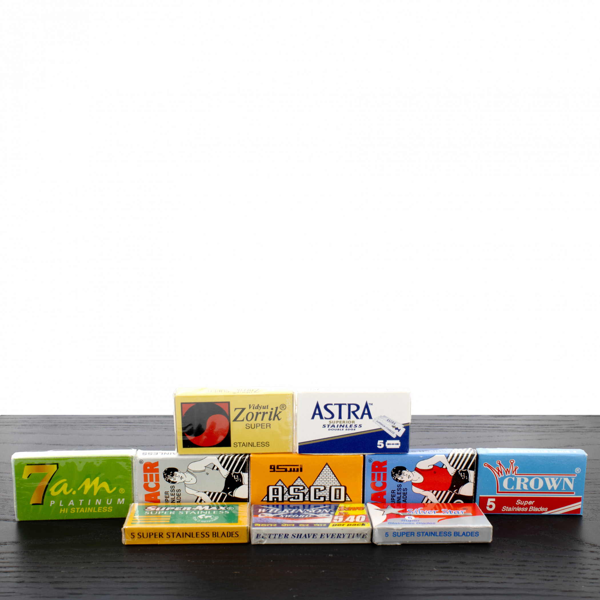 Product image 0 for Double Edge Razor Blade Sampler Pack, Evolution