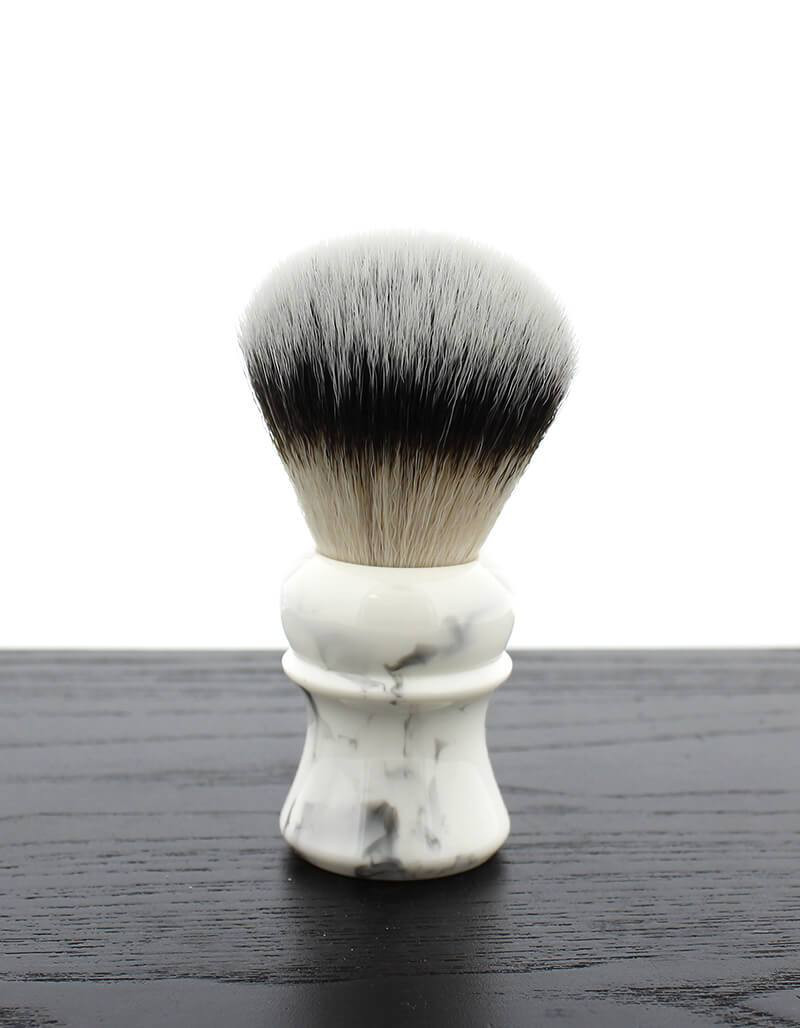 Yaqi R210302 Everst White Marble Synthetic Brush - West Coast Shaving