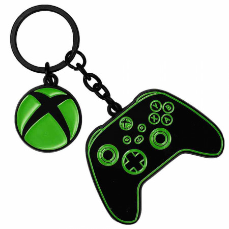 Microsoft Xbox Controller & Symbol Multi-Charm Keychain