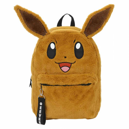 Pokemon Eevee 3D Faux Fur Laptop Backpack - SuperHeroStuff