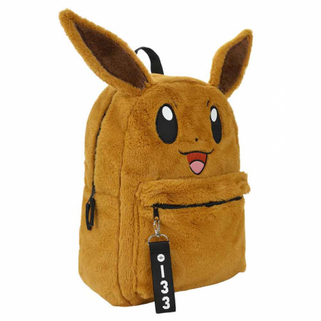 Pokemon Eevee 3D Faux Fur Laptop Backpack - SuperHeroStuff