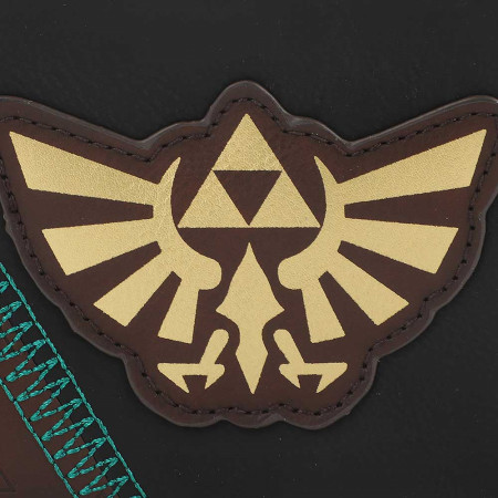 Portefeuille Artefact Triforce Doré En Relief Bi-Fold Poche À Monnaie