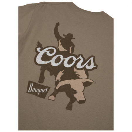 Product image 2 for Coors Banquet Rodeo Bull Rider Front and Back Print ...