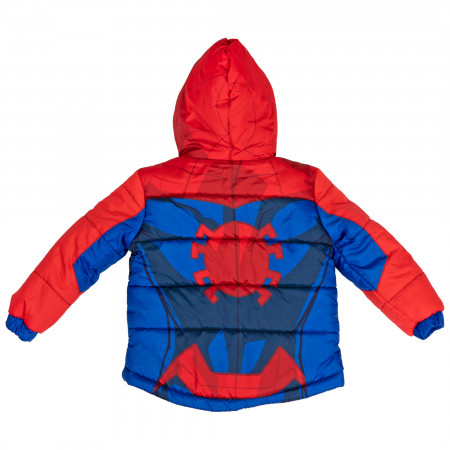Spider-Man Costume Puffy Toddler Jacket SuperHeroStuff