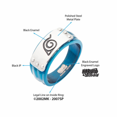 Product image 2 for Naruto Blue Headband Ring