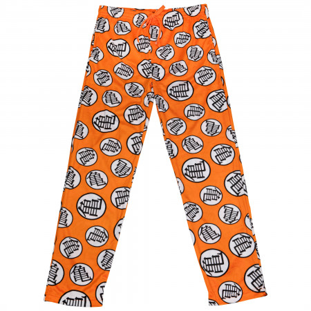 Dragon Ball Z Symbol All Over Print Unisex Pajama Sleep Pants -  SuperHeroStuff