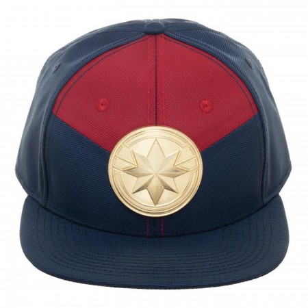 Casquette Snapback Captain America Civil War avec plaque métallique