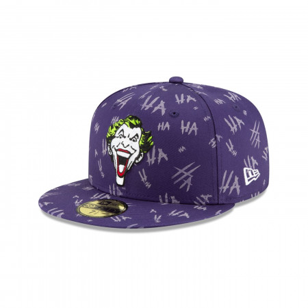 59FIFTY JOKER スマイルロゴ パープル ブラックバイザー 8 59FIFTY JOKER スマイルロゴ パープル ブラックバイザー