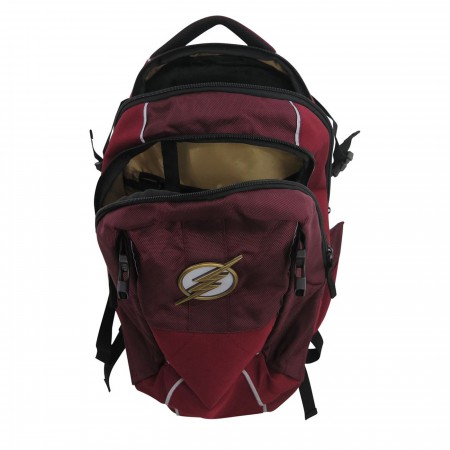 The Flash Backpack - DC Comics Licensed School Bag With Bottom Storage Compartment