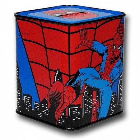 Spiderman Swinging Tin Bank - SuperHeroStuff