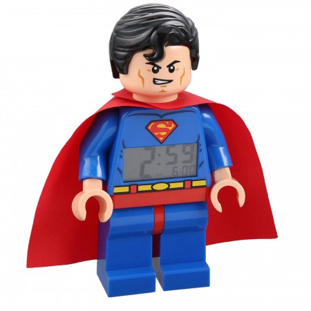 スーパーマン アラームクロック Superman LEGO Alarm Clock - SuperHeroStuff