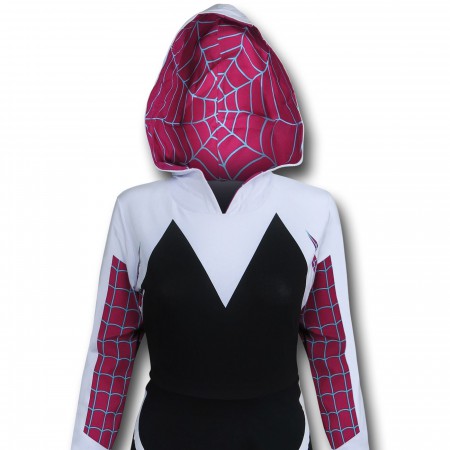 spider gwen skater dress Spider-Gwen Women's Hooded Skater Dress