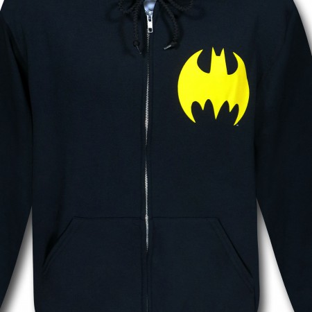 Batman Big Symbol Back Zip-Up Hoodie - SuperHeroStuff