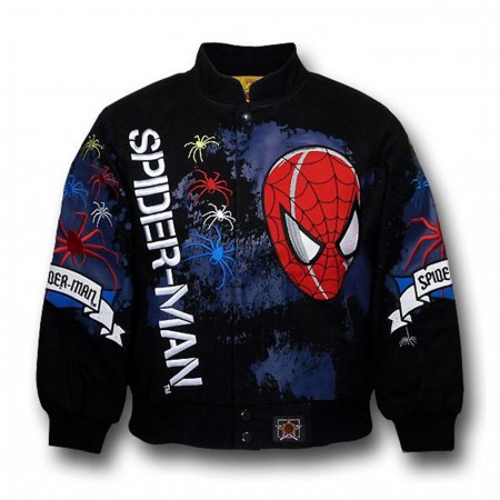 ジャケット・アウター 88-89FW yuji imanish collection spider Marvel Spider-Man Adult Bomber Jacket Size M Universal
