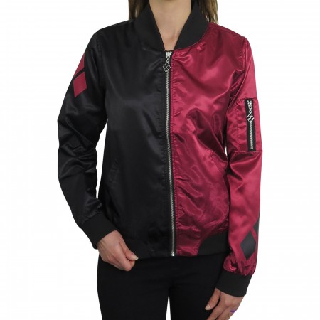 Harley Quinn Classic Women's Bomber Jacket SuperHeroStuff