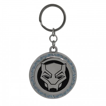 Black Panther Movie Symbol Metal Keychain - SuperHeroStuff