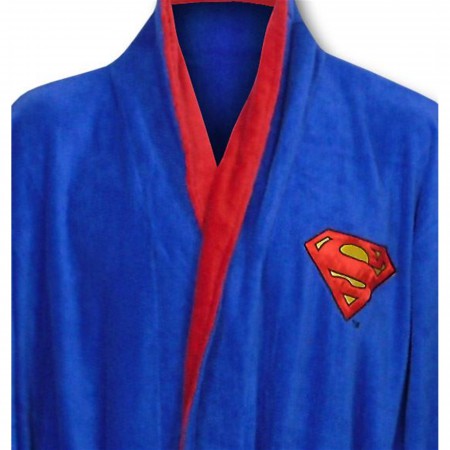 Product image 2 for Superman Terry Cloth Robe- OSFA