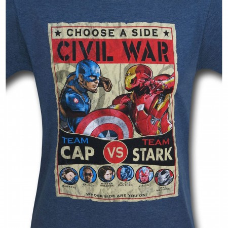 Civil War CAPT Shield XL Navy : Collectif