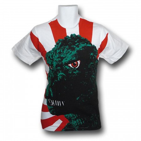 Godzilla Rising Sun Big Print (30 Single) T-Shirt - SuperHeroStuff