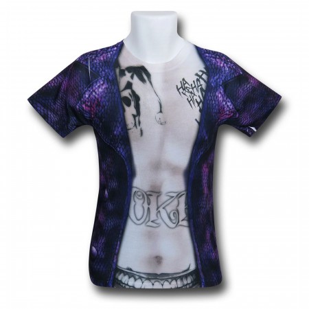 Suicide Squad Joker Costume Sublimated Men's T-Shirt SuperHeroStuff - Main Image