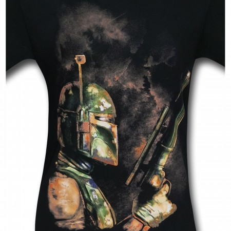Boba Fett t-shirt STAR WARS BOUNTY HUNTER JEDI EMPIRE FORCE AWAKENS JANGO GEEK e