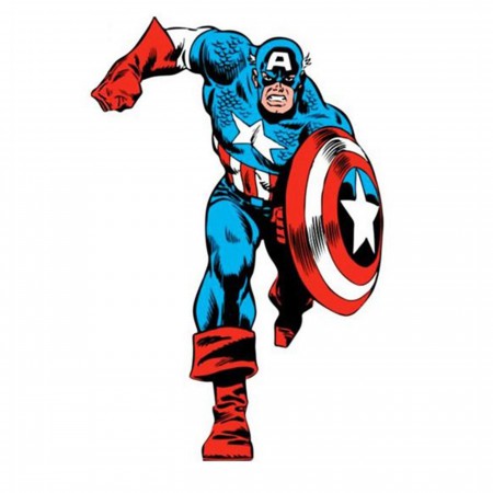 Legging Marvel Captain America – Taille Unique (S/M/L) – Bleu, Drapeau USA – Neuf