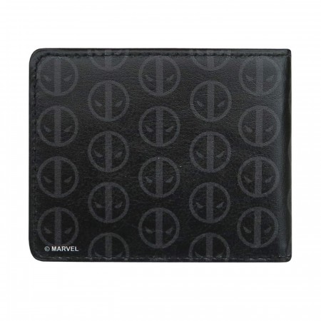 Portafoglio Bifold In PU Stampa Animalier, Con Zip, Nero, Unisex