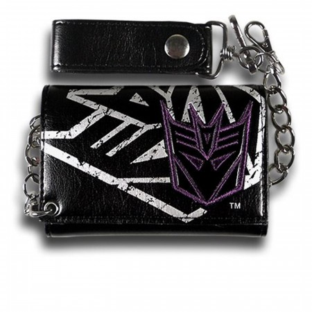 Product image 1 for Transformers Decepticon Symbol Black Chain Wallet
