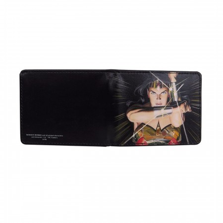Wonder Woman Alex Ross Men's Bi-Fold Wallet - SuperHeroStuff