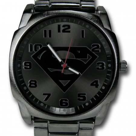 Superman Symbol Steel Alloy Watch - SuperHeroStuff