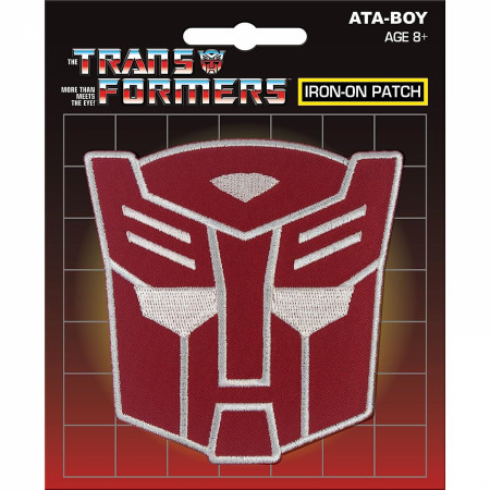 Patch Termoadesiva Transformers, Decepticon Argento, Ricamo, Singola