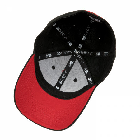 New Era Batman Hush Symbol 39Thirty Fitted Hat - Black, Officially Licensed