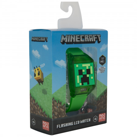 Product image 3 for Minecraft Creeper LCD Kids Digital Wrist Watch with ...