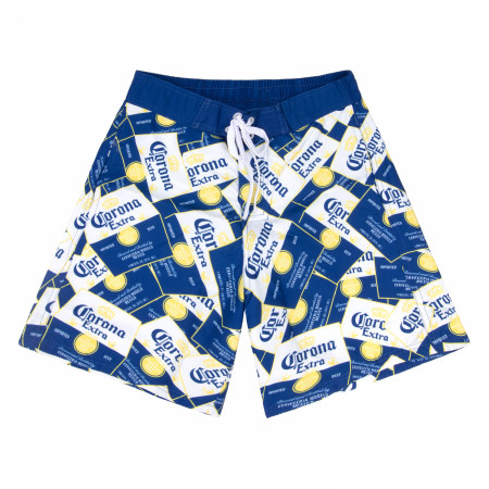 Corona Extra Scattered Labels Board Shorts - WearYourBeer