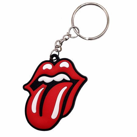 Rolling Stones Classic Tongue Logo Keychain - WearYourBeer